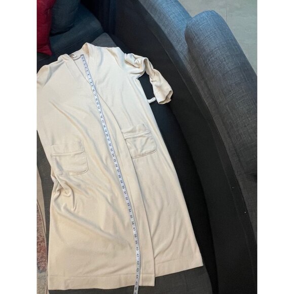 Gilligan & O'Malley Cream Colored Long Robe Sz S - Picture 6 of 9